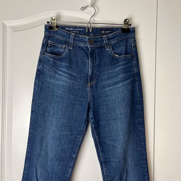 AG Adriano Goldschmied Alexxis Boot High Rise Vintage Fit Denim 27 Raw Hem - Picture 6 of 8